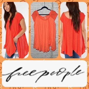 ⭐️NWT MSRP $58 Free People Keep it Casual Tee Women's Size Small